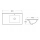 Arezzo design Texas beépíthető mosdó (AR-090J)