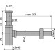 AlcaPlast mosdószifon (ALC-A401)