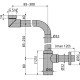 AlcaPlast mosdószifon (ALC-A403)