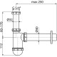 AlcaPlast mosdószifon (ALC-A43)