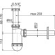 AlcaPlast mosdószifon (ALC-A430)