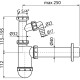 AlcaPlast mosdószifon (ALC-A43P)