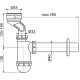 AlcaPlast vizelde szifon (ALC-A45A)