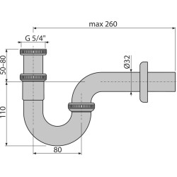 AlcaPlast bidészifon (ALC-A45E)