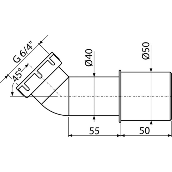 AlcaPlast kádszifon (ALC-A52)