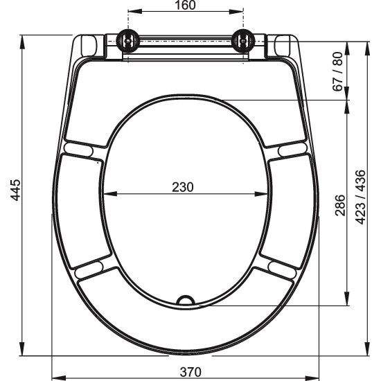 AlcaPlast wc-ülőke (ALC-A601)