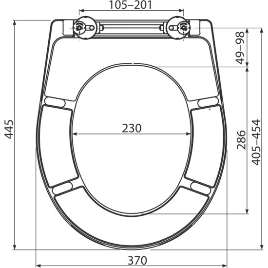 AlcaPlast wc-ülőke (ALC-A604)
