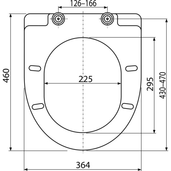 AlcaPlast wc-ülőke (ALC-A66)