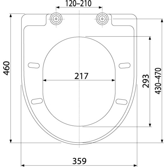 AlcaPlast wc-ülőke (ALC-A67)