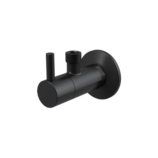 AlcaPlast matt fekete sarokszelep (ALC-ARV001-BLACK)