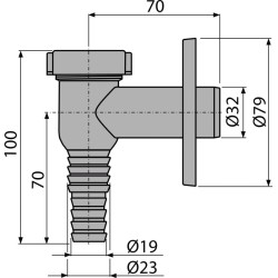 AlcaPlast mosógépszifon (ALC-APS1)