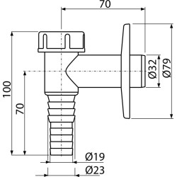 AlcaPlast mosógépszifon (ALC-APS2)