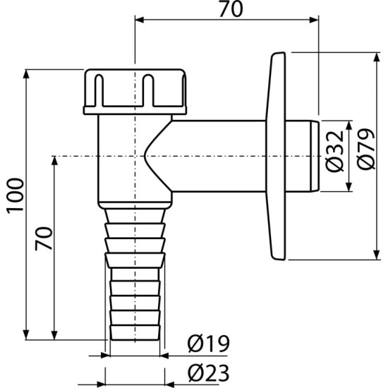 AlcaPlast mosógépszifon (ALC-APS2)