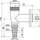 AlcaPlast mosógépszifon (ALC-APS5)