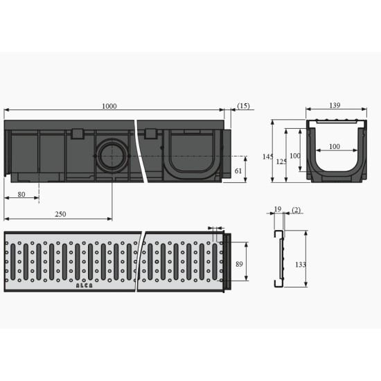 AlcaPlast folyóka (ALC-AVZ102-R102)