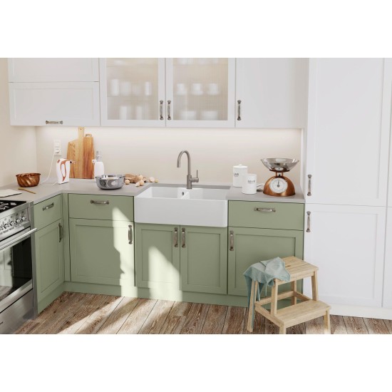 Blanco Villae Double Farmhouse kerámia mosogatótálca (525164)