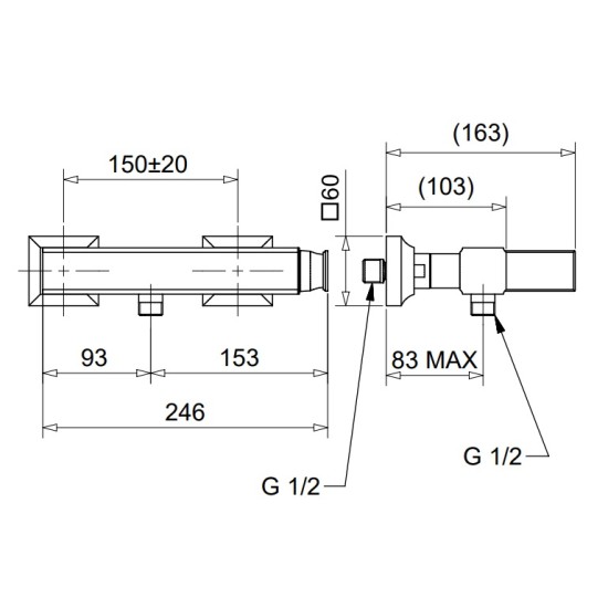 Bugnatese Atelier zuhany csaptelep (9438)