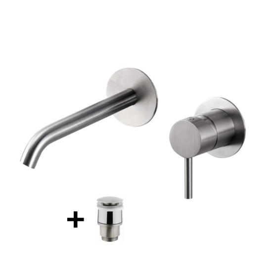 Bugnatese Kirvy Steel fali mosdó csaptelep (9051SC)