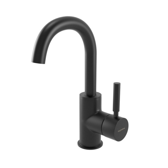 Bugnatese Kobuk matt fekete mosdó csaptelep (2213NE)