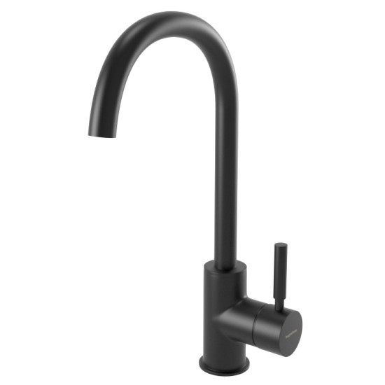 Bugnatese Kobuk matt fekete magasított mosdó csaptelep (2217NE)