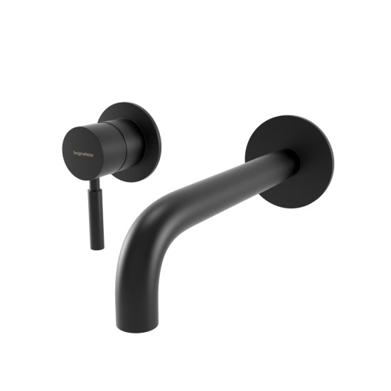 Bugnatese Kobuk matt fekete fali mosdó csaptelep (2245NE)