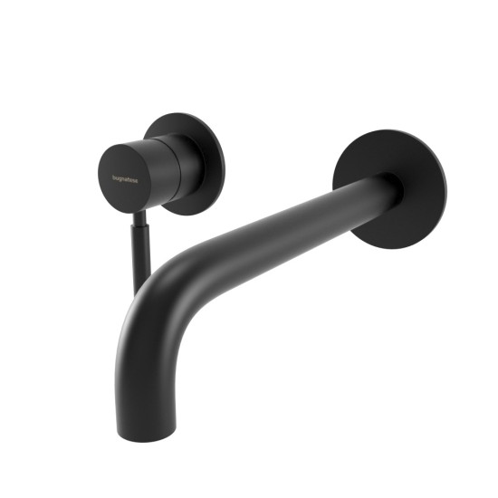 Bugnatese Kobuk matt fekete fali mosdó csaptelep (2246NE)