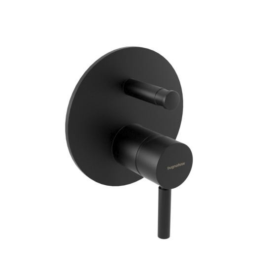 Bugnatese Kobuk matt fekete falba építhető kádcsaptelep (2272NE)