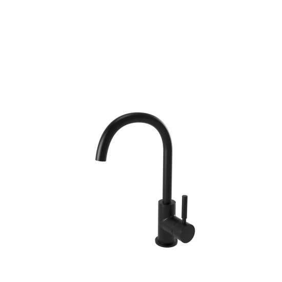 Bugnatese Kobuk matt fekete mosogató csaptelep (2282NE)