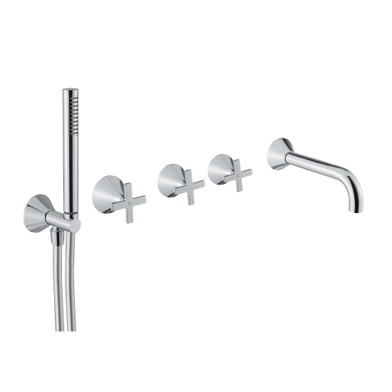 Bugnatese Orion falba építhető kádtöltő-és zuhany csaptelep szett (5519)