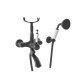 Bugnatese Oxford matt fekete kádtöltő-és zuhany csaptelep (6302NE)