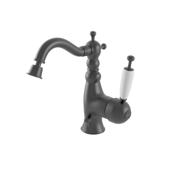 Bugnatese Oxford matt fekete bidé csaptelep (6323NE)