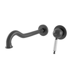 Bugnatese Oxford matt fekete fali mosdó csaptelep (6346NE)