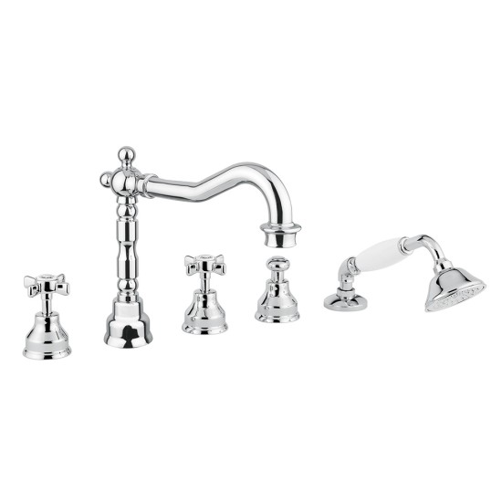 Bugnatese Princeton 5 lyukas kádtöltő-és zuhany csaptelep (880)