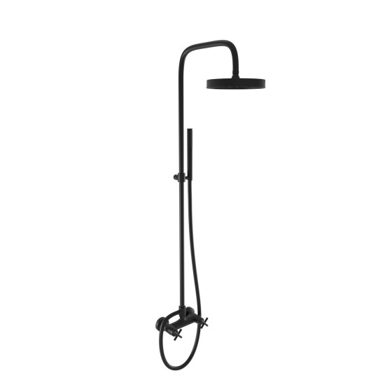 Bugnatese Rodos matt fekete zuhanyrendszer (7347CNE)