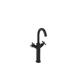 Bugnatese Rodos matt fekete magasított mosdó csaptelep (7355SNE)