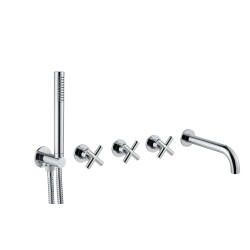 Bugnatese Rodos falba építhető kádtöltő-és zuhany csaptelep szett (7319)