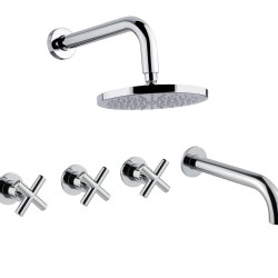 Bugnatese Rodos falba építhető kádtöltő-és zuhany csaptelep szett (7328)