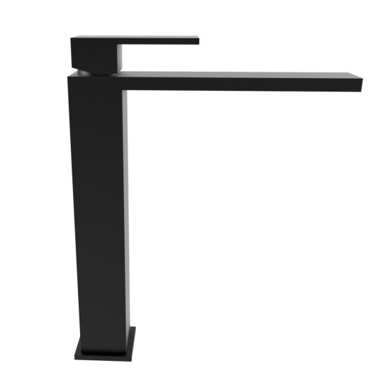 Bugnatese Tetris matt fekete magasított mosdó csaptelep (9117SNE)