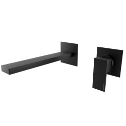 Bugnatese Tetris matt fekete fali mosdó csaptelep (9146NE)