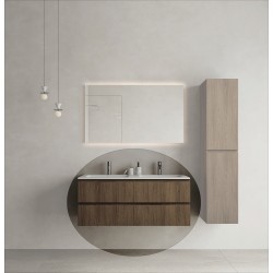 CODE 120D függesztett alsószekrény, Brown Oak szín, fekete fogantyú 120x46x50 (20 40 24 12 00 86)