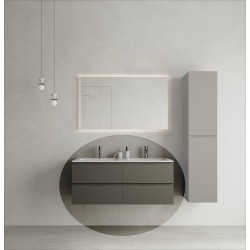 CODE 120D függesztett alsószekrény, Dark Taupe szín, fekete fogantyú 120x46x50 (20 40 24 12 00 74)