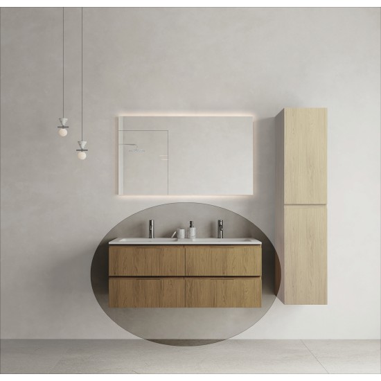 CODE 120D függesztett alsószekrény, Honey Oak szín, fekete fogantyú 120x46x50 (20 40 24 12 00 85)