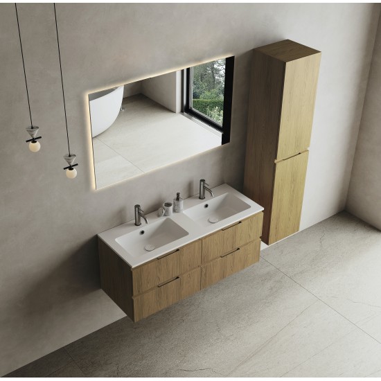 CODE 120D függesztett alsószekrény, Honey Oak szín, fekete fogantyú 120x46x50 (20 40 24 12 00 85)