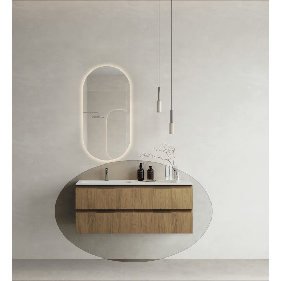 CODE 120B függesztett alsószekrény, Honey Oak szín, fekete fogantyú 120x46x50 (20 40 24 12 13 85)