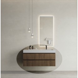 CODE 120J függesztett alsószekrény, Brown Oak szín, fekete fogantyú 120x46x50 (20 40 24 12 12 86)