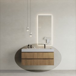 CODE 120J függesztett alsószekrény, Honey Oak szín, fekete fogantyú 120x46x50 (20 40 24 12 12 85)