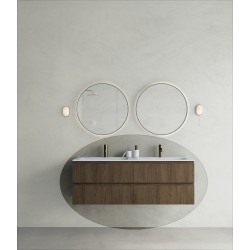 CODE 140 függesztett alsószekrény, Brown Oak szín, fekete fogantyú 140x46x50 (20 40 24 14 00 86)