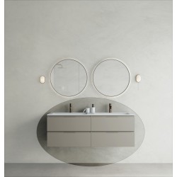 CODE 140 függesztett alsószekrény, Light Taupe szín, fekete fogantyú 140x46x50 (20 40 24 14 00 75)