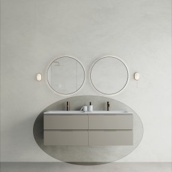 CODE 140 függesztett alsószekrény, Light Taupe szín, fekete fogantyú 140x46x50 (20 40 24 14 00 75)