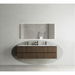 CODE 160 függesztett alsószekrény, Brown Oak szín, fekete fogantyú 160x46x50 (20 40 24 16 00 86)